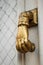 Golden old door knob