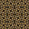 Golden oriental swastika pattern