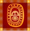 Golden ornament of American Indians, Aztec and Maya