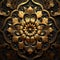 Golden Ornate Floral Pattern - 3d Amoled Wallpaper