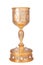 Golden orthodox altar chalice