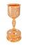 Golden orthodox altar chalice