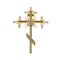 Golden orthodox cross
