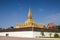 Golden pagada in Wat Pha-That Luang, Vientiane, Laos