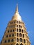 Golden pagoda isolated from Thailand