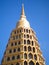 Golden pagoda isolated from Thailand