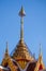 Golden pagoda isolated from Thailand