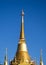 Golden pagoda isolated from Thailand