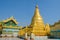 Golden pagoda, Myanmar