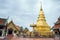 Golden Pagoda at Phra That Hariphunchai Temple