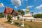 Golden pagoda in Phra That Kham Kaen, Khon Kaen, Thailand