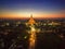 Golden pagoda Phra Pathom Chedi sunset