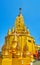 The golden pagoda in Popa Taung Kalat Monastery, Myanmar