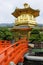 Golden Pagoda, red bridge, Chinese garden, Hong Kong