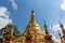 Golden Pagoda of Schwedagon Ranong, Thailand a replica Pagoda