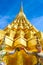 Golden pagoda under blue sky, Thailand