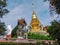 The golden pagoda of Wat Doi Saket in northern Thailand