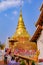 Golden Pagoda of Wat Phra That Chae Hang Temple, Nan Province, Thailand