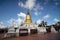 Golden pagoda at Wat Phra That Sawi in Sawi District in Chumphon Province is an important temple of Sawi District , Chumphon ,