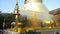 Golden pagoda in Wat Phra Singh Buddhist temple at Chiang Mai, Thailand.