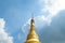 Golden Pagoda at Wat Sao Roi Ton (Wooden Temple)