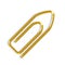 Golden paper clip