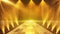 Golden particle neon light display stage background
