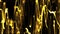 Golden Particles Wave Flow With Dust and Bokeh Shimmering Light Rays Looped Animation Seamless Loop.