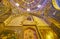 The golden patterns in Bethlehem church in Isfahan, Iran