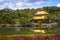 Golden Pavilion and reflections on a Pond, background is a beaut