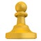 Golden pawn. Chessmen