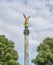 golden peace angel Friedensengel in Muenchen City Statue Munich fountain