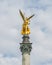 golden peace angel Friedensengel in Muenchen City Statue Munich fountain