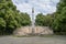 golden peace angel Friedensengel in Muenchen City Statue Munich fountain