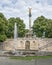 golden peace angel Friedensengel in Muenchen City Statue Munich fountain