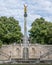 golden peace angel Friedensengel in Muenchen City Statue Munich fountain