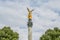 golden peace angel Friedensengel in Muenchen City Statue Munich fountain