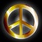 Golden Peace Symbol