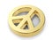 Golden peace symbol