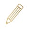 Golden pencil icon