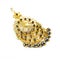 Golden pendant with stones