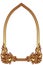 Golden Pentagon window arch Traditional or vintage design