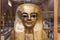 Golden Pharaoh mask in the Museum of Egyptian Antiquities, known commonly as the Egyptian Museum or Museum of Cairo, in Cairo,