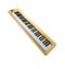 Golden piano keyboard