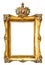 Golden picture frame decorated with gemstones