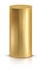 Golden pillar mockup. Metal cylinder realsitic column