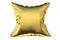 Golden pillow, 3D rendering