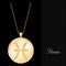 Golden Pisces Pendant Necklace