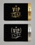 Golden and platinum VIP card template