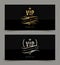 Golden and platinum VIP invitation template